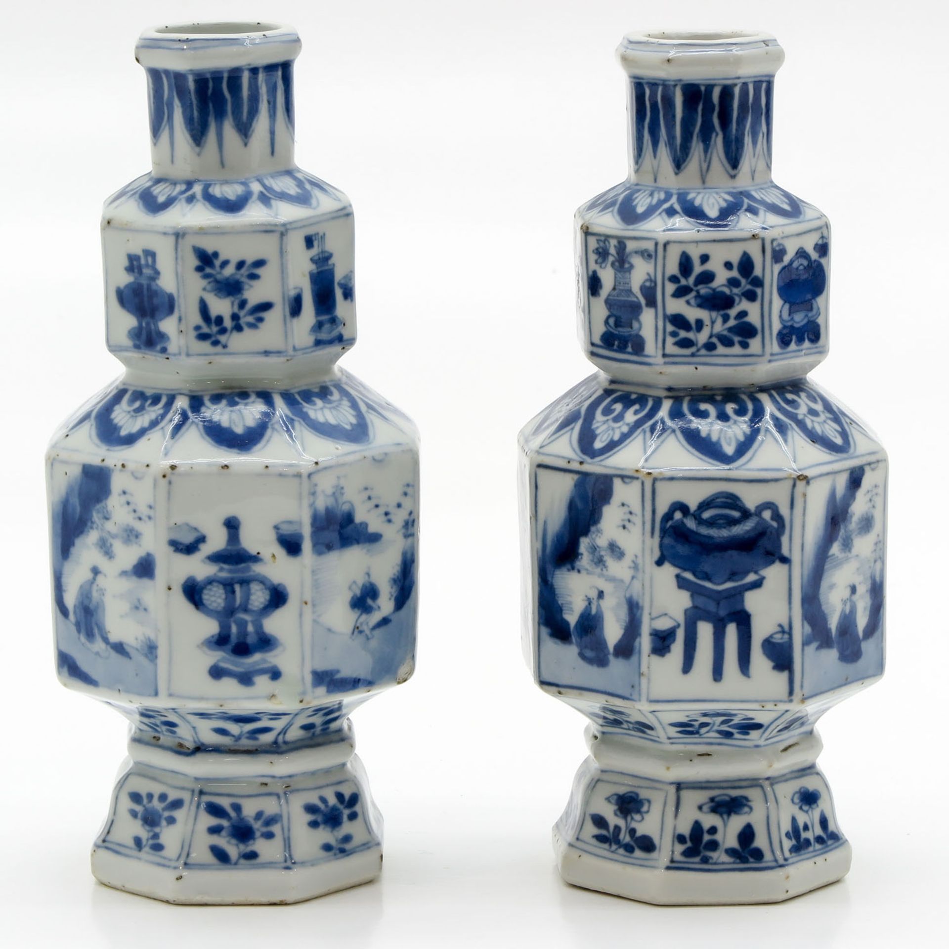 Lot of 2 Kangxi Vases - Bild 4 aus 6