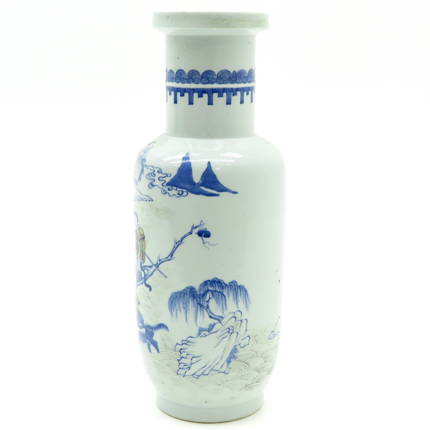 China Porcelain Roll Wagon Vase - Image 2 of 6