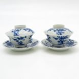 18th Century China Porcelain Cup & Saucers