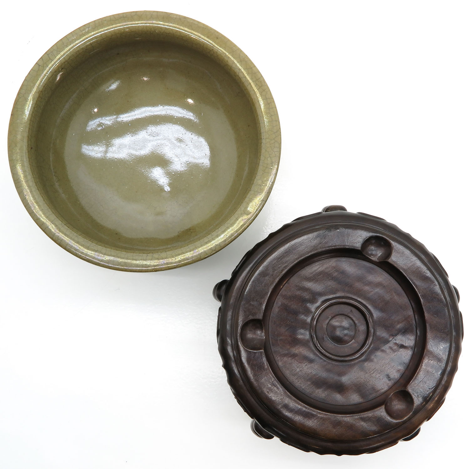 China Porcelain Crackle Ware Censer - Image 5 of 6