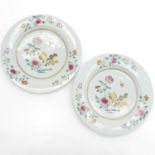18th Century China Porcelain Famille Rose Plates