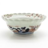 18th Century China Porcelain Scalloped Edge Bowl