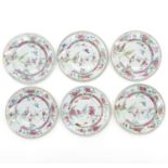 Lot of 6 18th Century China Porcelain Plates