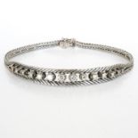 14KWG Ladies Diamond Bracelet