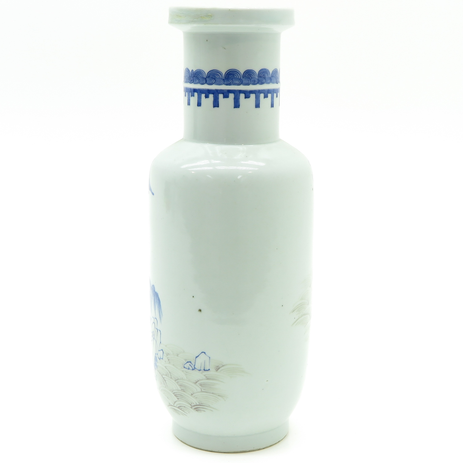 China Porcelain Roll Wagon Vase - Image 3 of 6