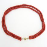 19th Century Red Coral Necklace