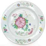 18th / 19th Century Famille Rose China Porcelain Plate