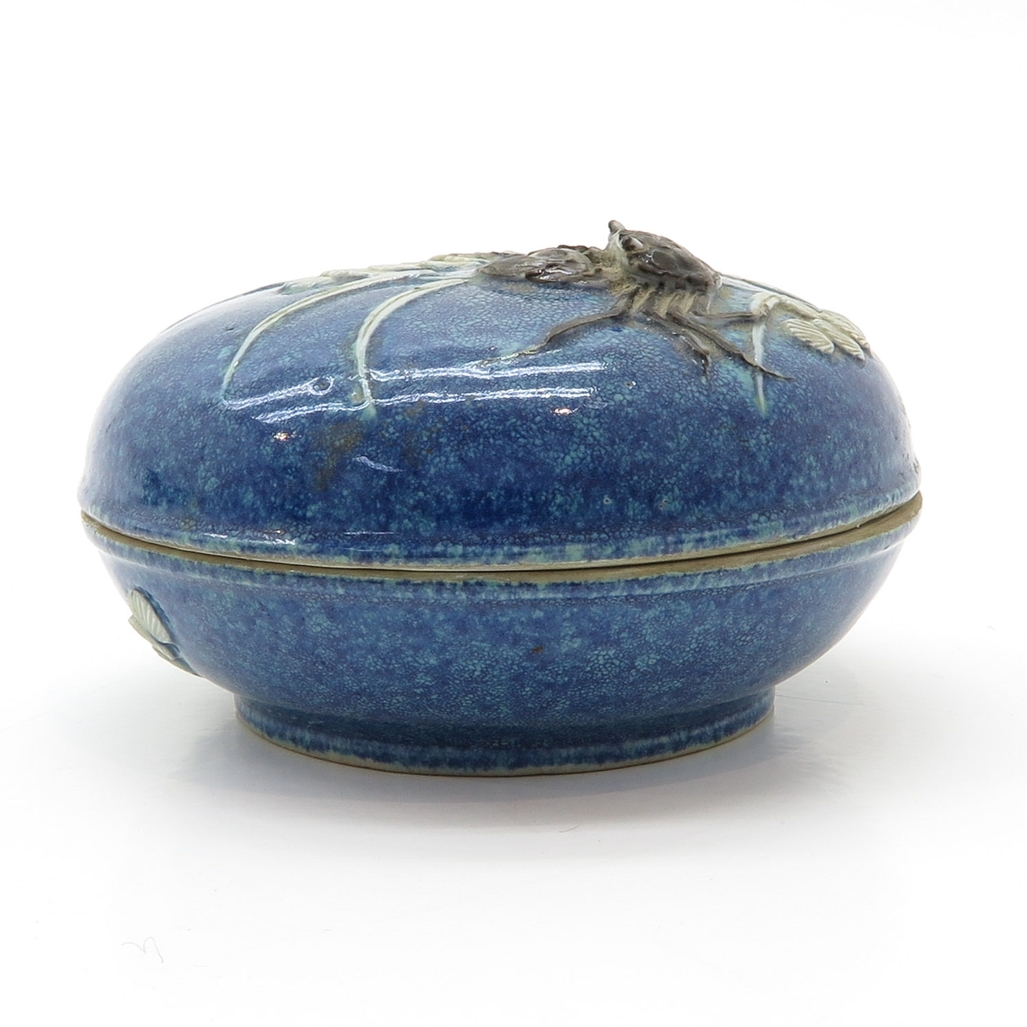 China Porcelain Robins Egg Covered Jar - Image 4 of 6