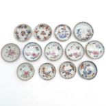 Diverse Lot of China Porcelain Saucers