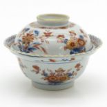 China Porcelain Imari Lidded Bowl