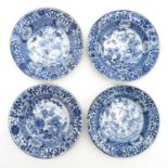 Lot of 4 18th Century China Porcelain Plates