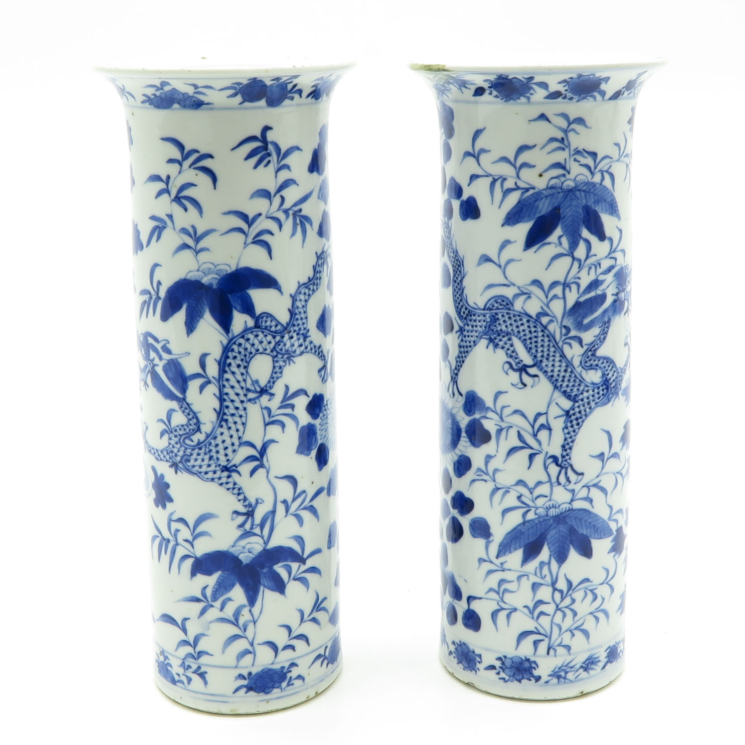 Lot of 2 China Porcelain Vases - Image 3 of 6