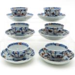 Lot of 18th Century China Porcelain Cups and Saucers