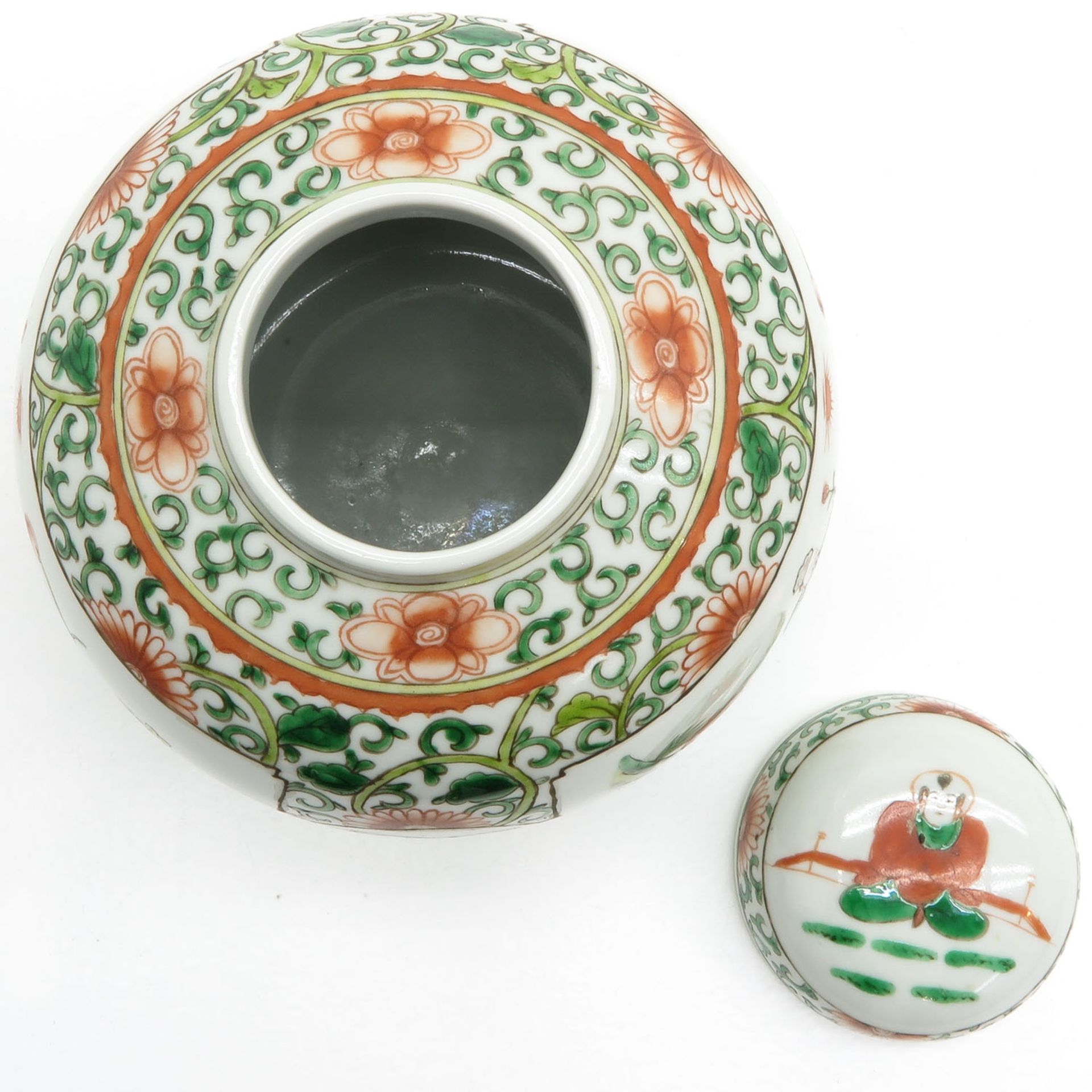 China Porcelain Lidded Jar - Bild 5 aus 6