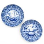 Lot of 2 Kangxi Period China Porcelain Plates