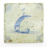 17th Century Dutch Tile