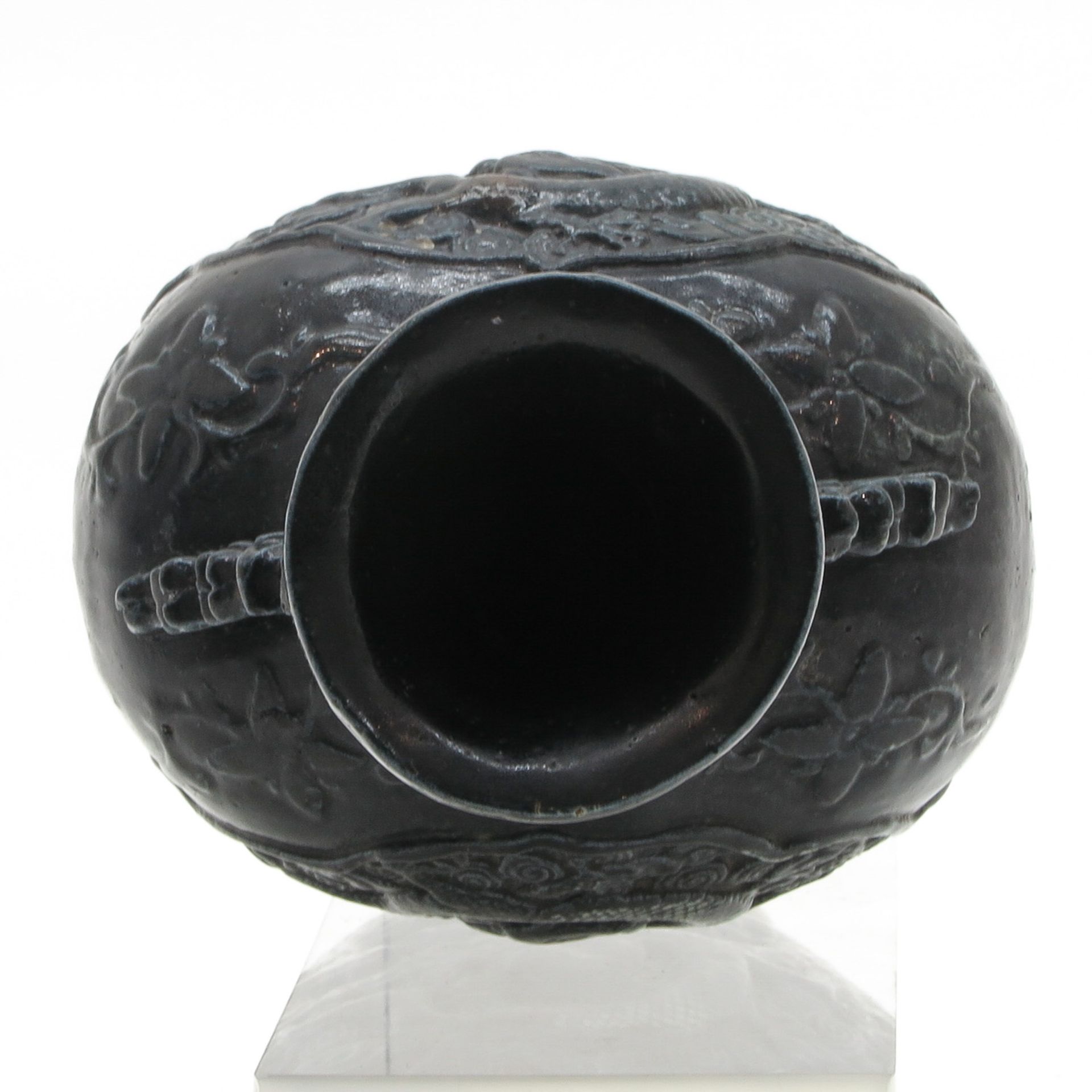 China Porcelain Black Glazed Vase - Bild 5 aus 6