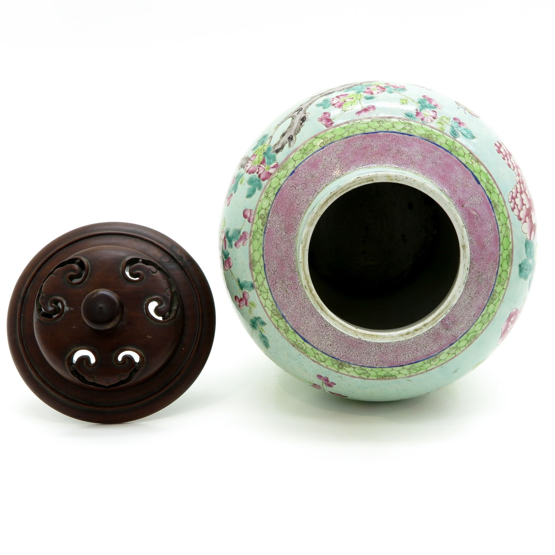 China Porcelain Lidded Vase - Image 5 of 6