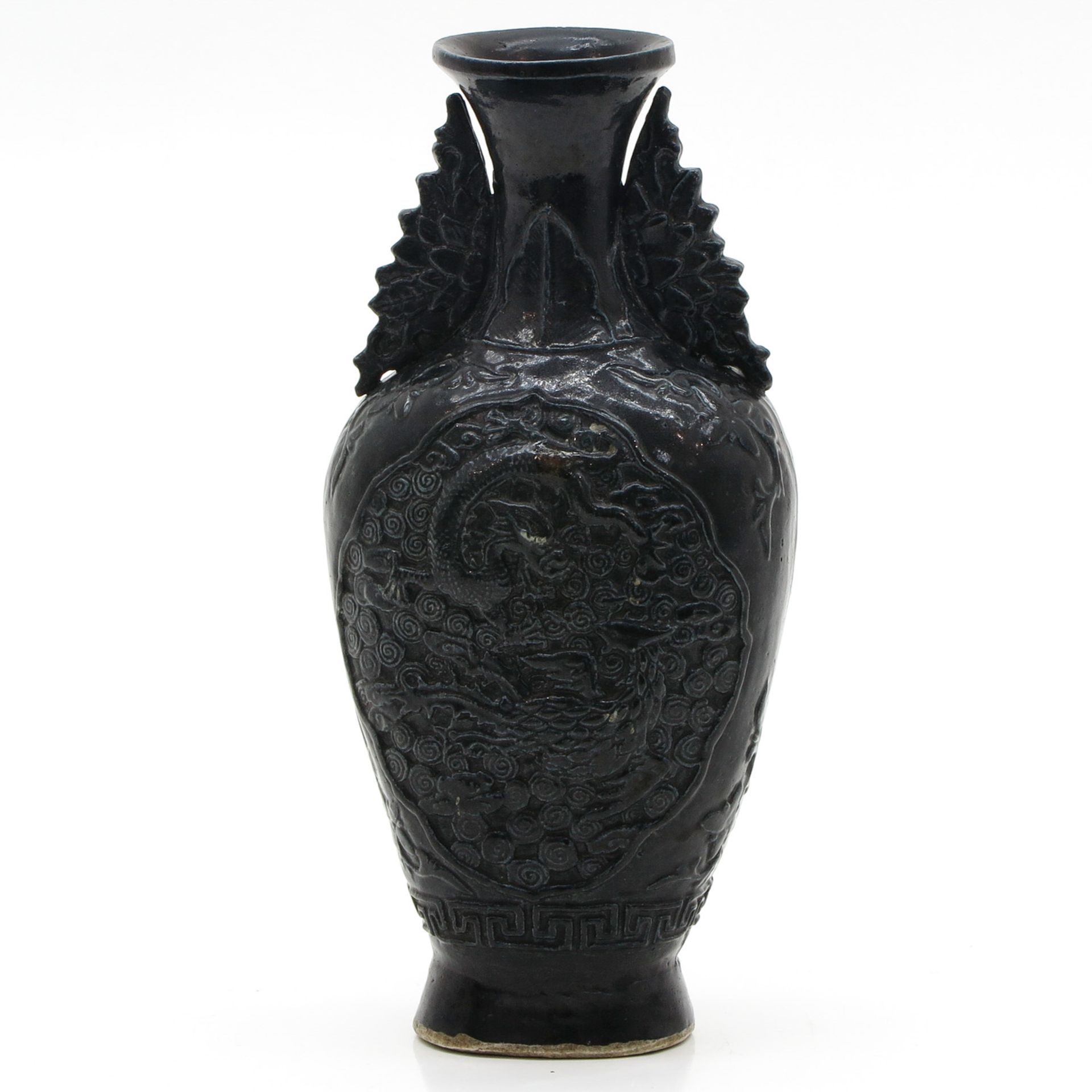 China Porcelain Black Glazed Vase