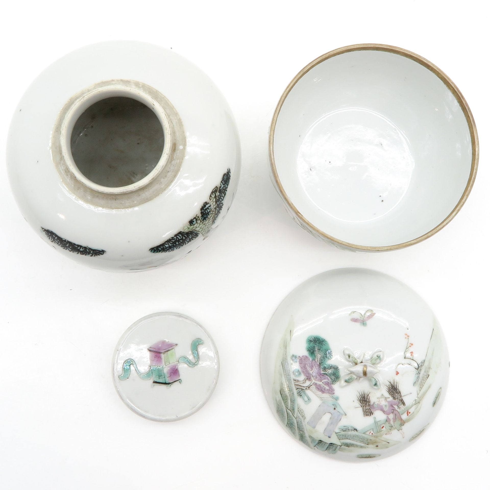 China Porcelain Lidded Jar and Ginger Jar - Bild 5 aus 6