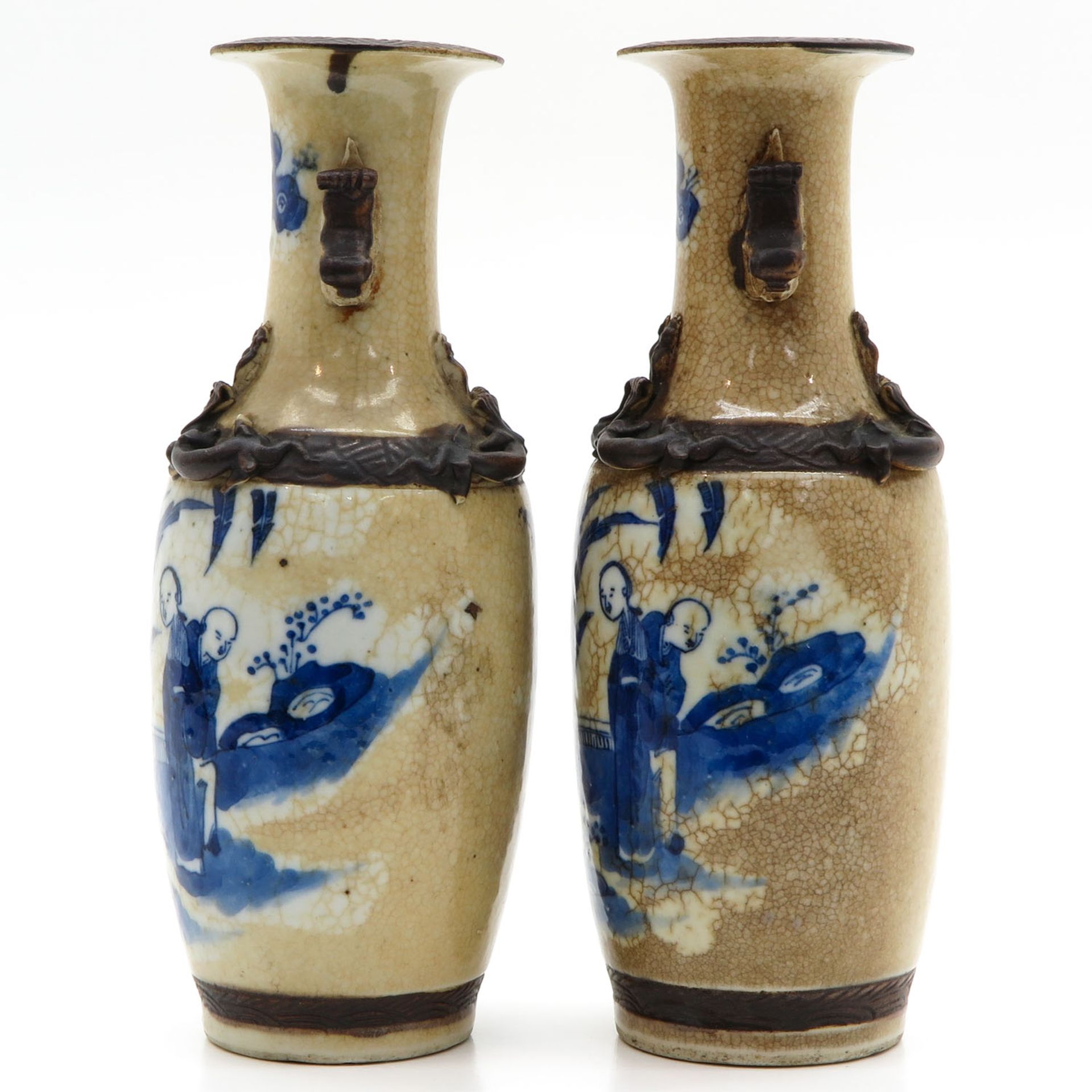 China Porcelain Nanking Vases - Bild 2 aus 6