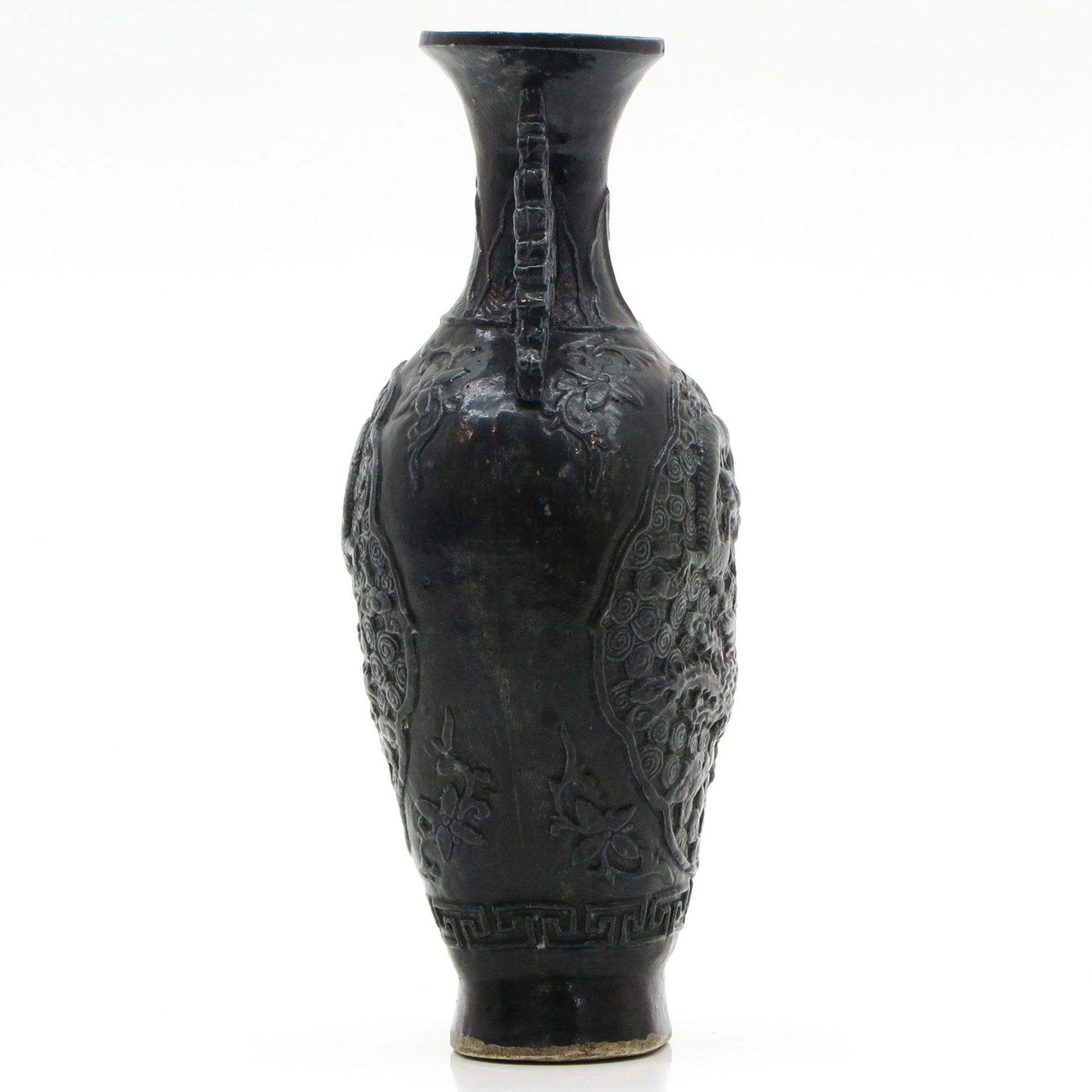 China Porcelain Black Glazed Vase - Bild 4 aus 6