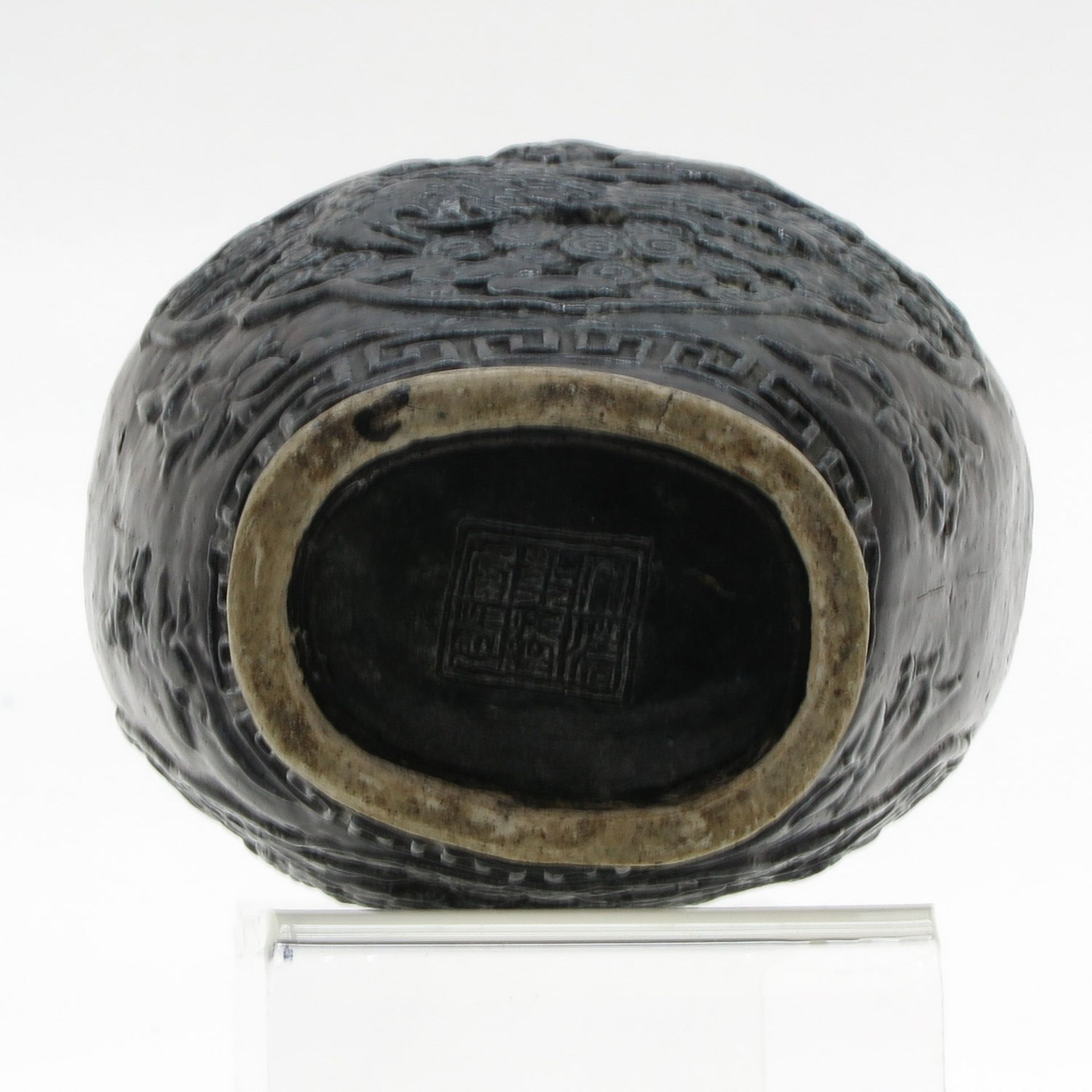 China Porcelain Black Glazed Vase - Bild 6 aus 6