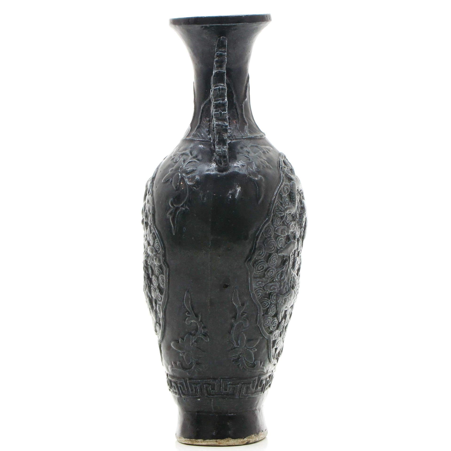 China Porcelain Black Glazed Vase - Bild 2 aus 6