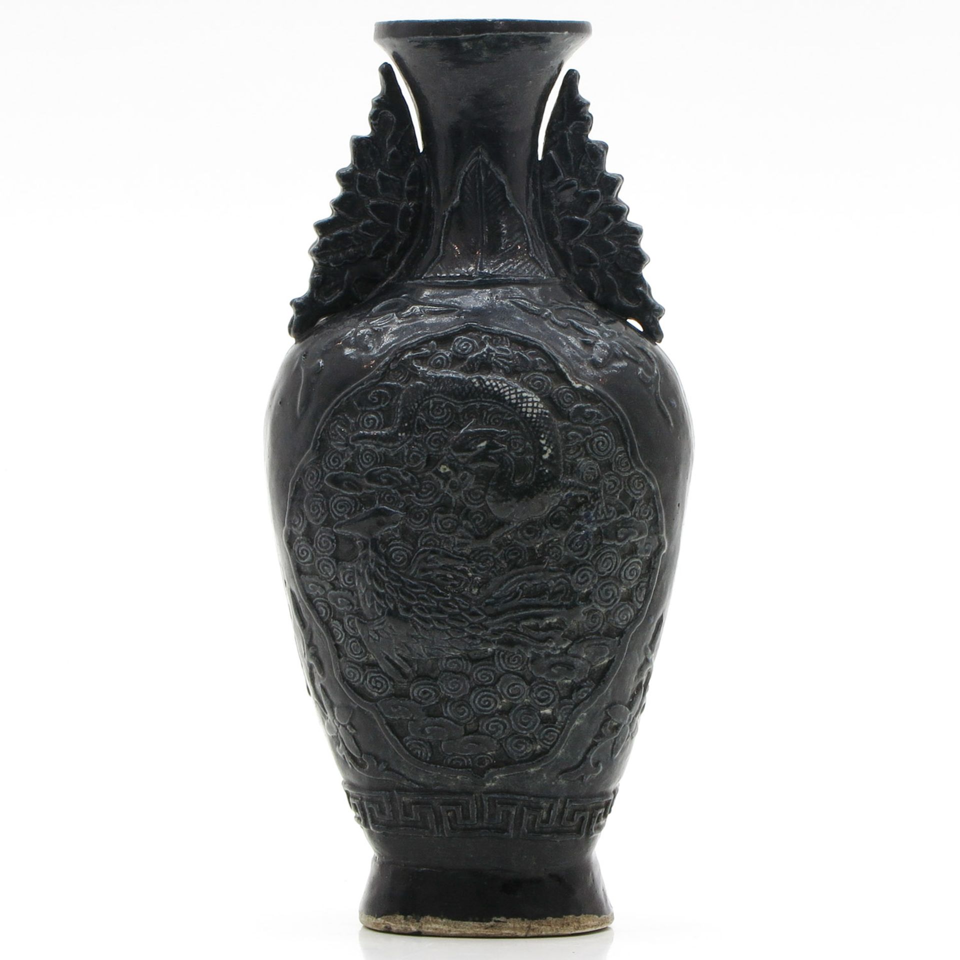 China Porcelain Black Glazed Vase - Bild 3 aus 6