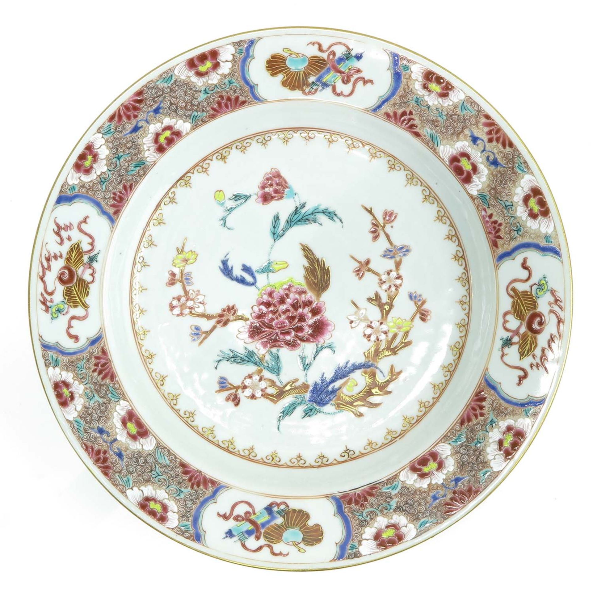 18th Century China Porcelain Famille Rose Plate