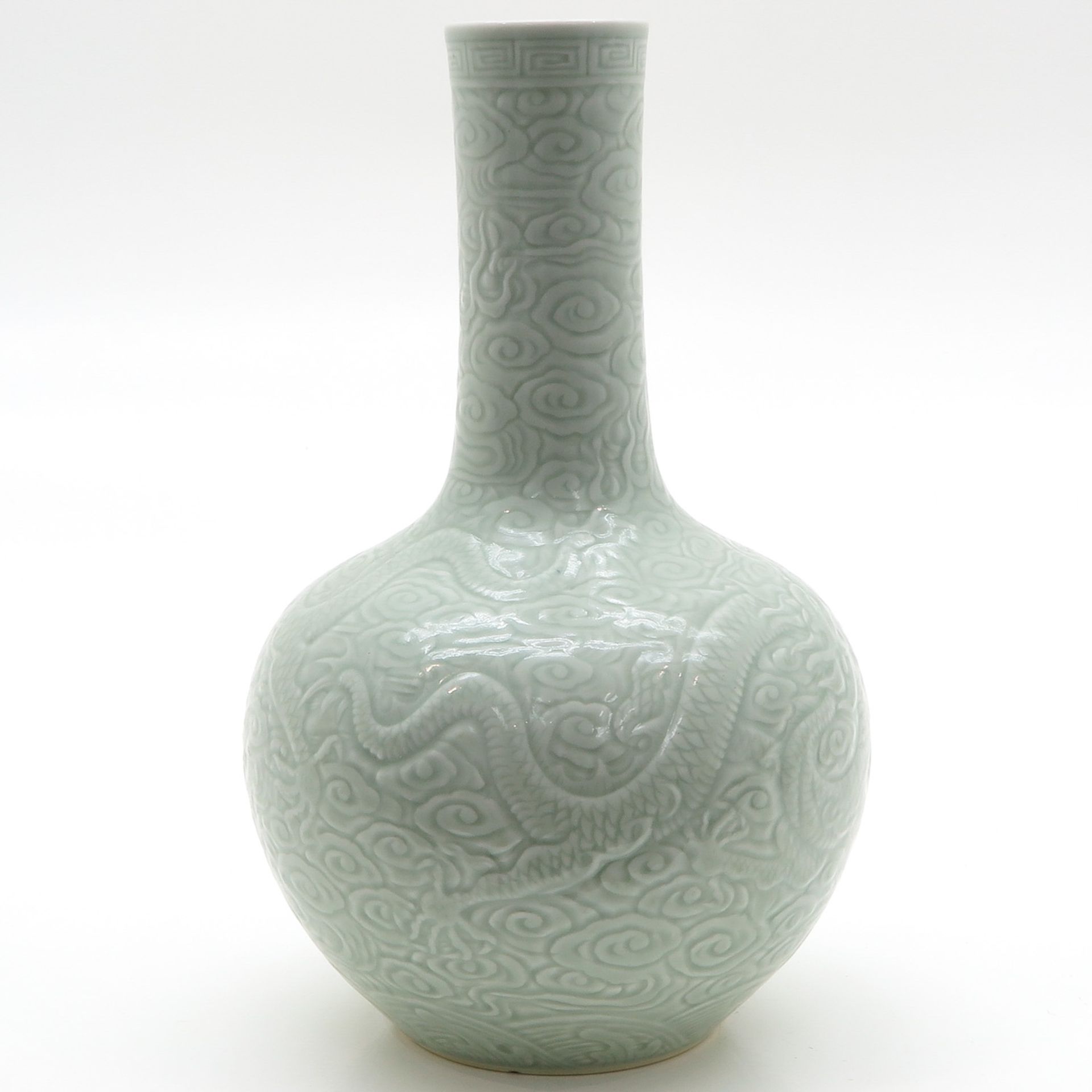 China Porcelain Celadon Vase - Bild 4 aus 6