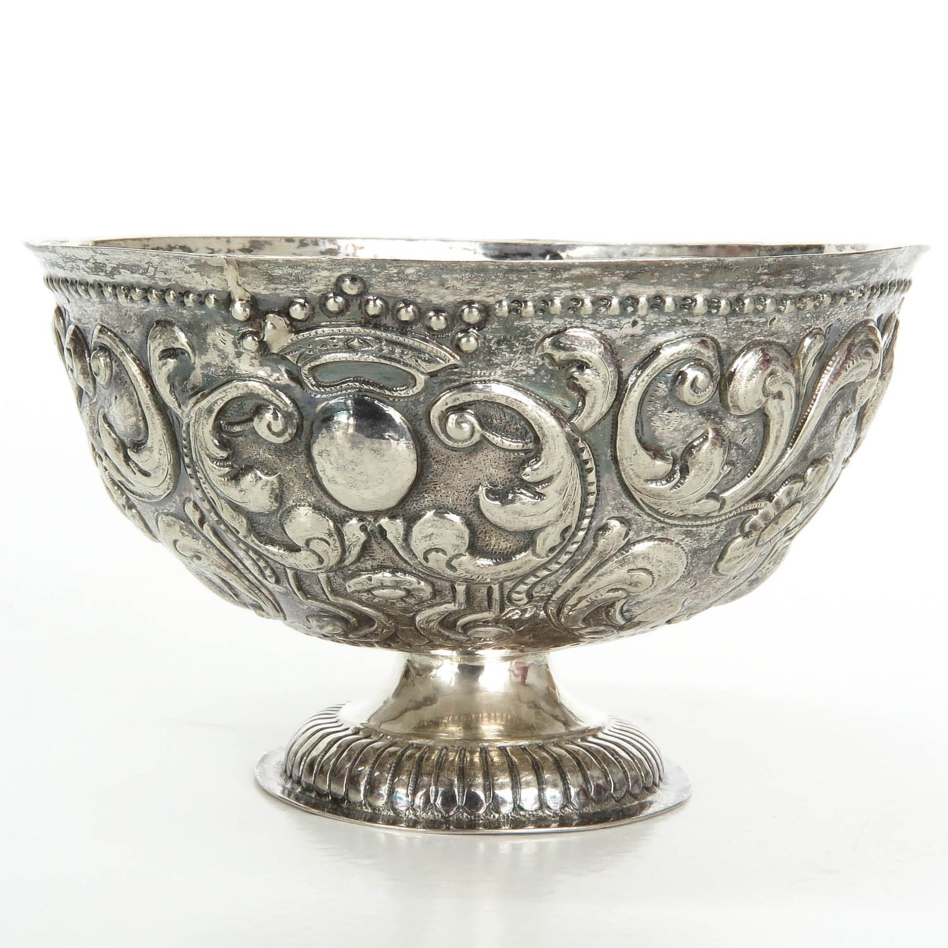 18th Century Dutch Silver Cream Bowl - Bild 2 aus 6