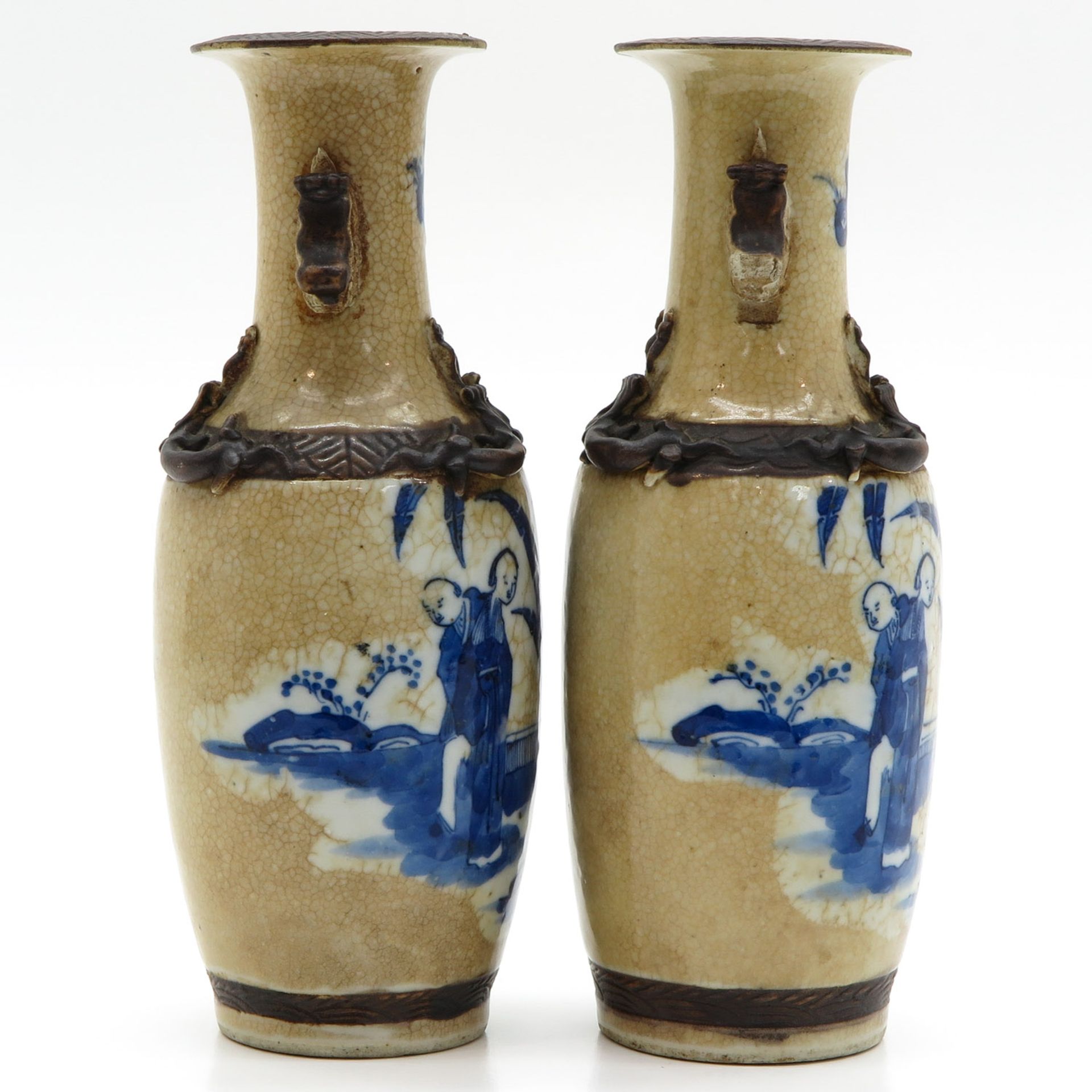 China Porcelain Nanking Vases - Bild 4 aus 6
