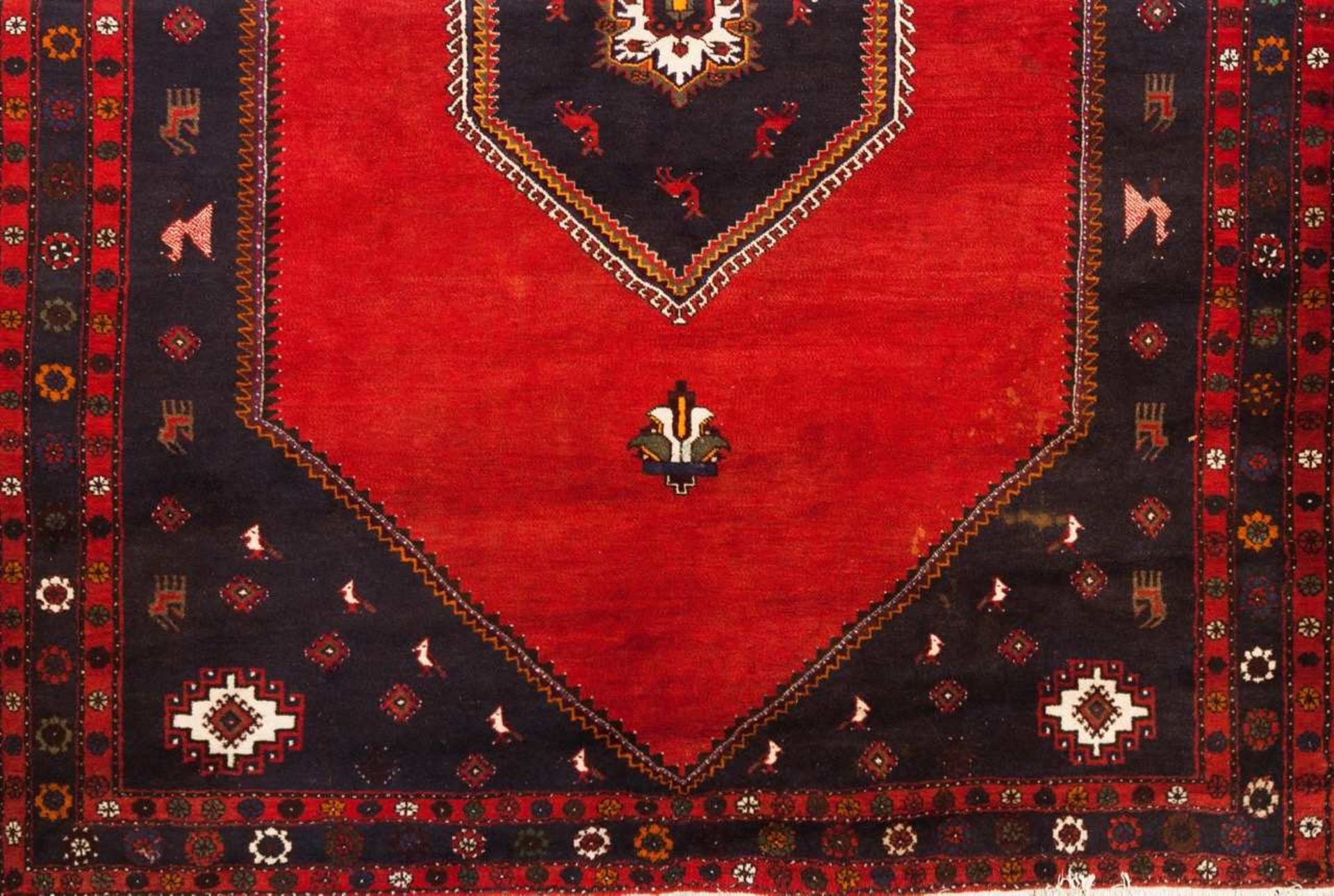 Kalardash carpet Cotton and wool Red, green and beige 345x262 cm