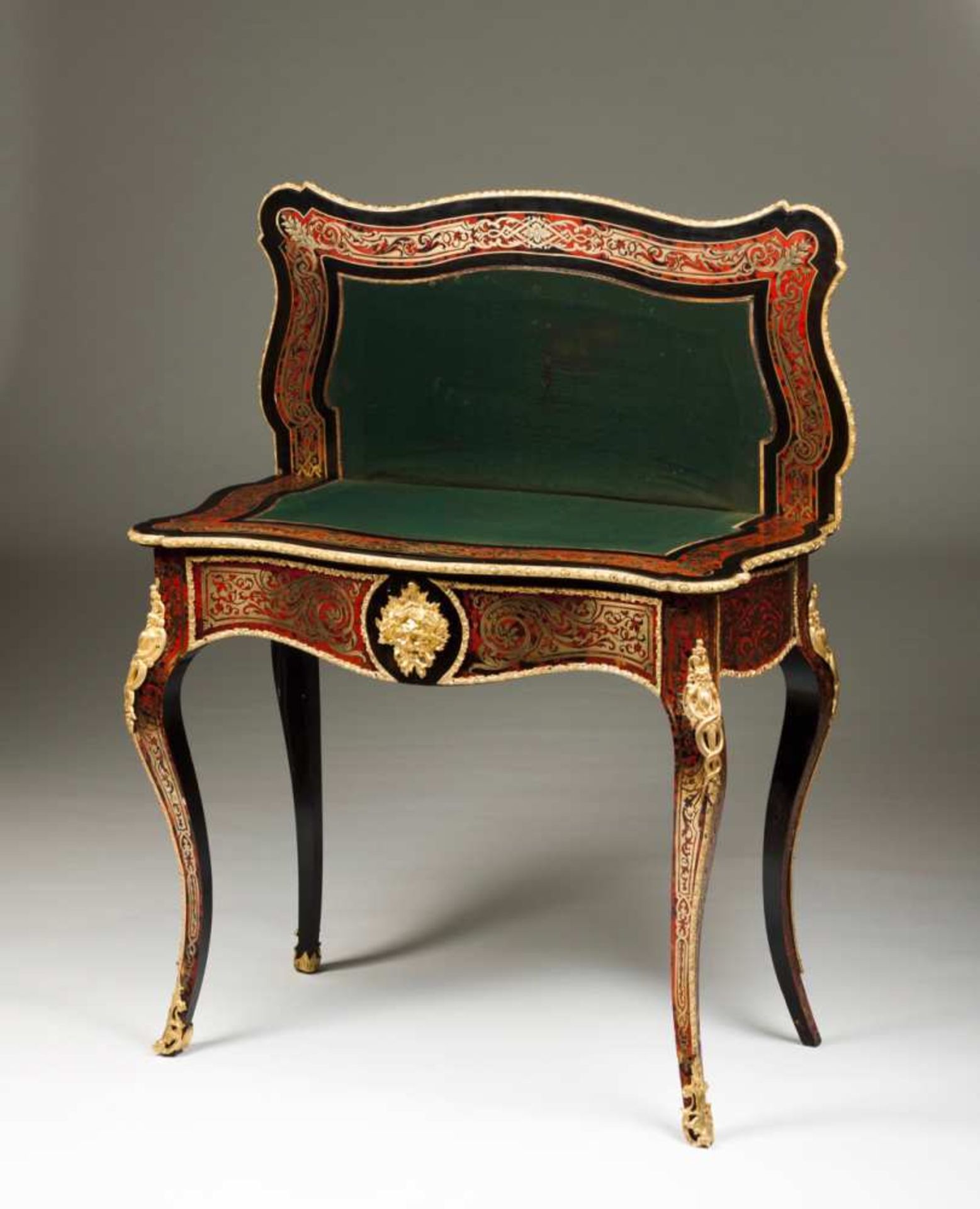 A Napoleon III cardtable, Boulle style Ebonized wood Tortoiseshell and gilt metal inlaid - Bild 2 aus 2