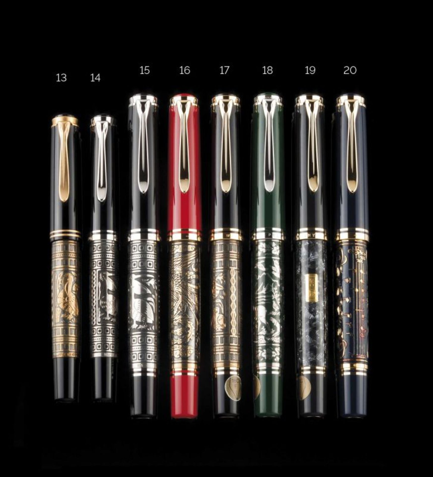 Pelikan Toledo M910 Black and 925 silver, engraved decoration Special edition 7C/75 Box, case and