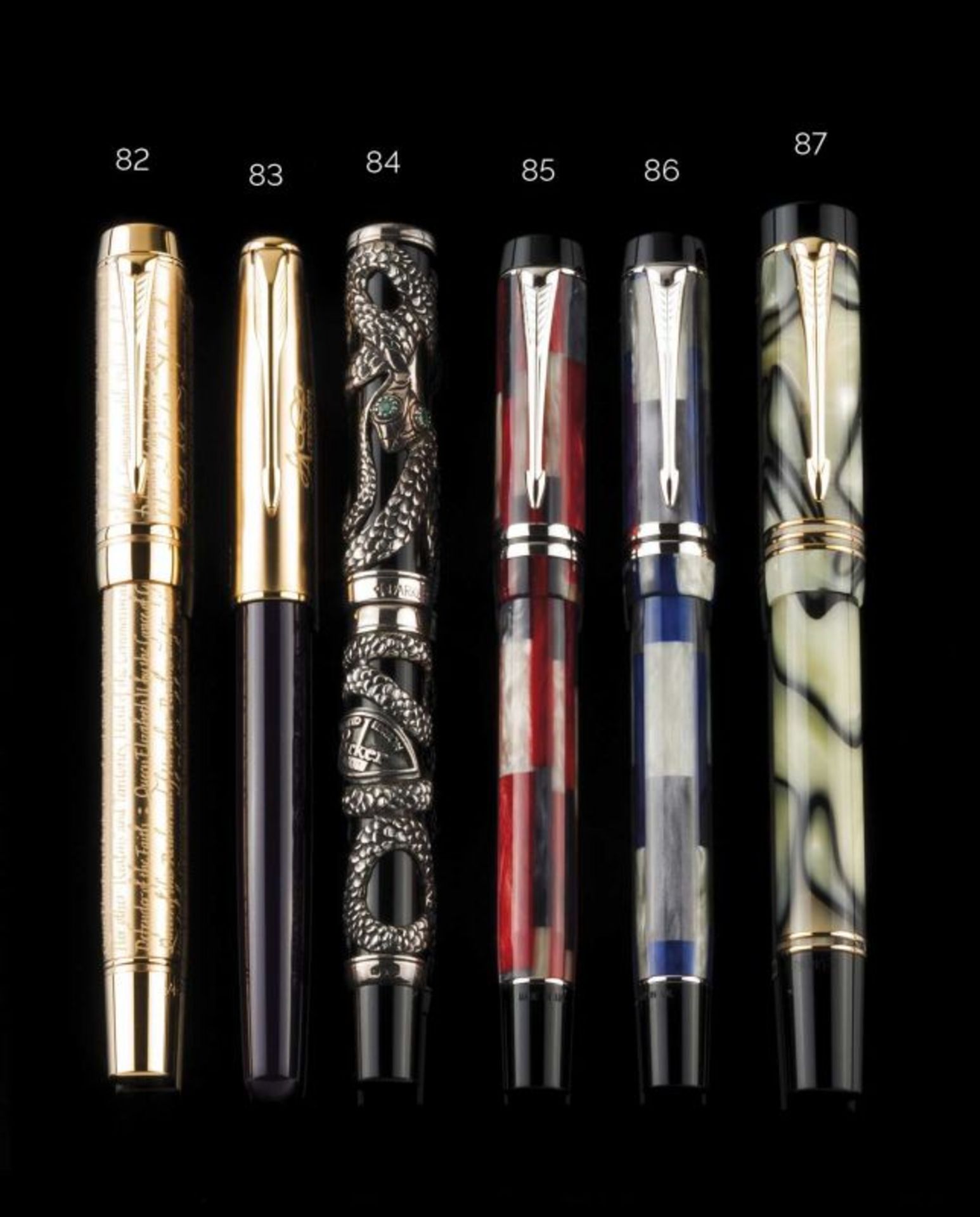 Parker Norman Rockwell Marbled in pearly beige and black Special and limited edition 3448/5000