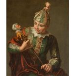 Philippe Mercier (Berlin 1689 – 1760 London)Der Narr – Jeune garçon en costume de folie. Um 1735/