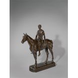 Louis Tuaillon (1862 – Berlin – 1919)Amazone zu Pferde. 1895 / 1903Bronze mit dunkelbrauner Patina –