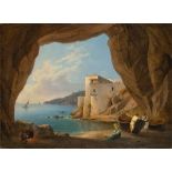 Franz Ludwig Catel (Berlin 1778 – 1856 Rom) „Blick aus einer Grotte auf die Halbinsel Posillipo