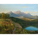 Heinrich Brandes (Bortfeld b. Braunschweig 1803 – 1868 Braunschweig) Blick auf den Untersberg im