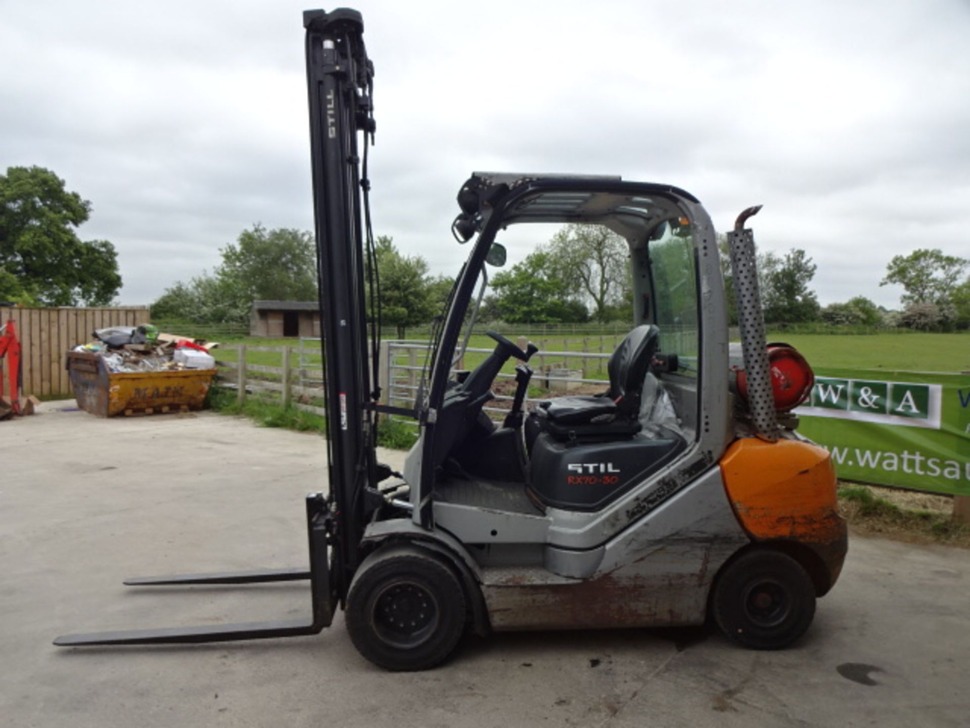 2007 STILL RX70-30T 3t gas driven forklift truck S/n: 517327002306 with duplex mast, new forks & 3rd - Image 5 of 9
