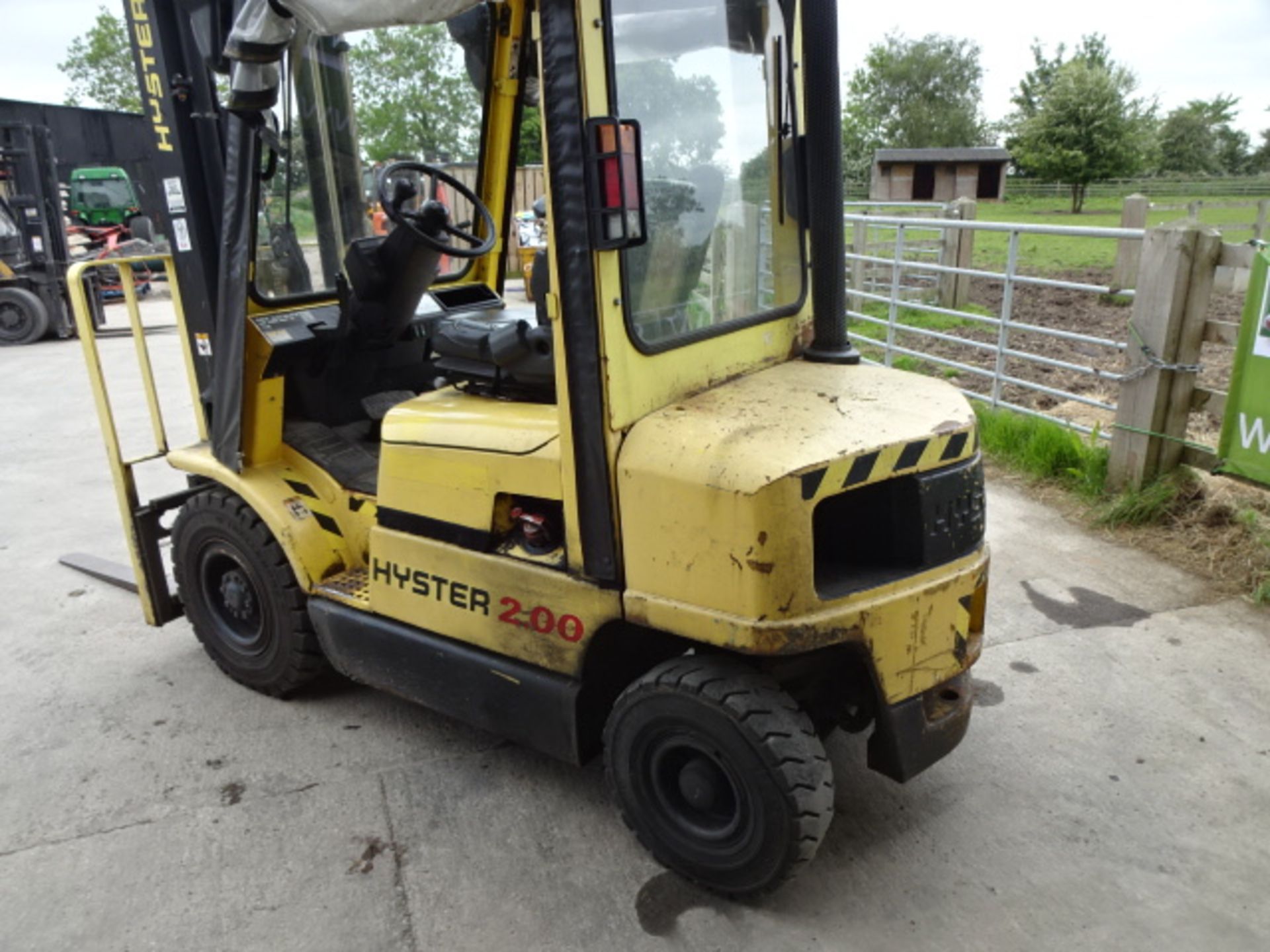 2004 HYSTER H2.00XM 2t diesel driven forklift truck S/n: H177B51554B with duplex free-lift mast, - Image 5 of 10