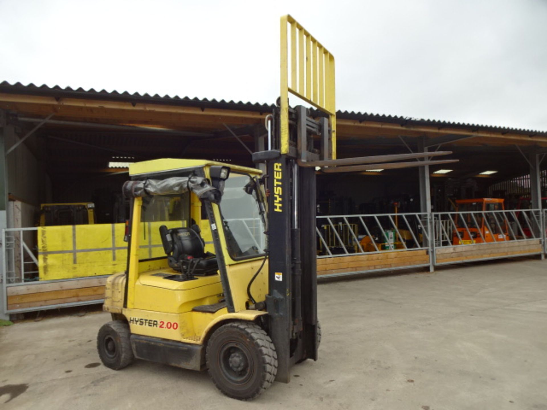 2004 HYSTER H2.00XM 2t diesel driven forklift truck S/n: H177B51554B with duplex free-lift mast, - Image 9 of 10