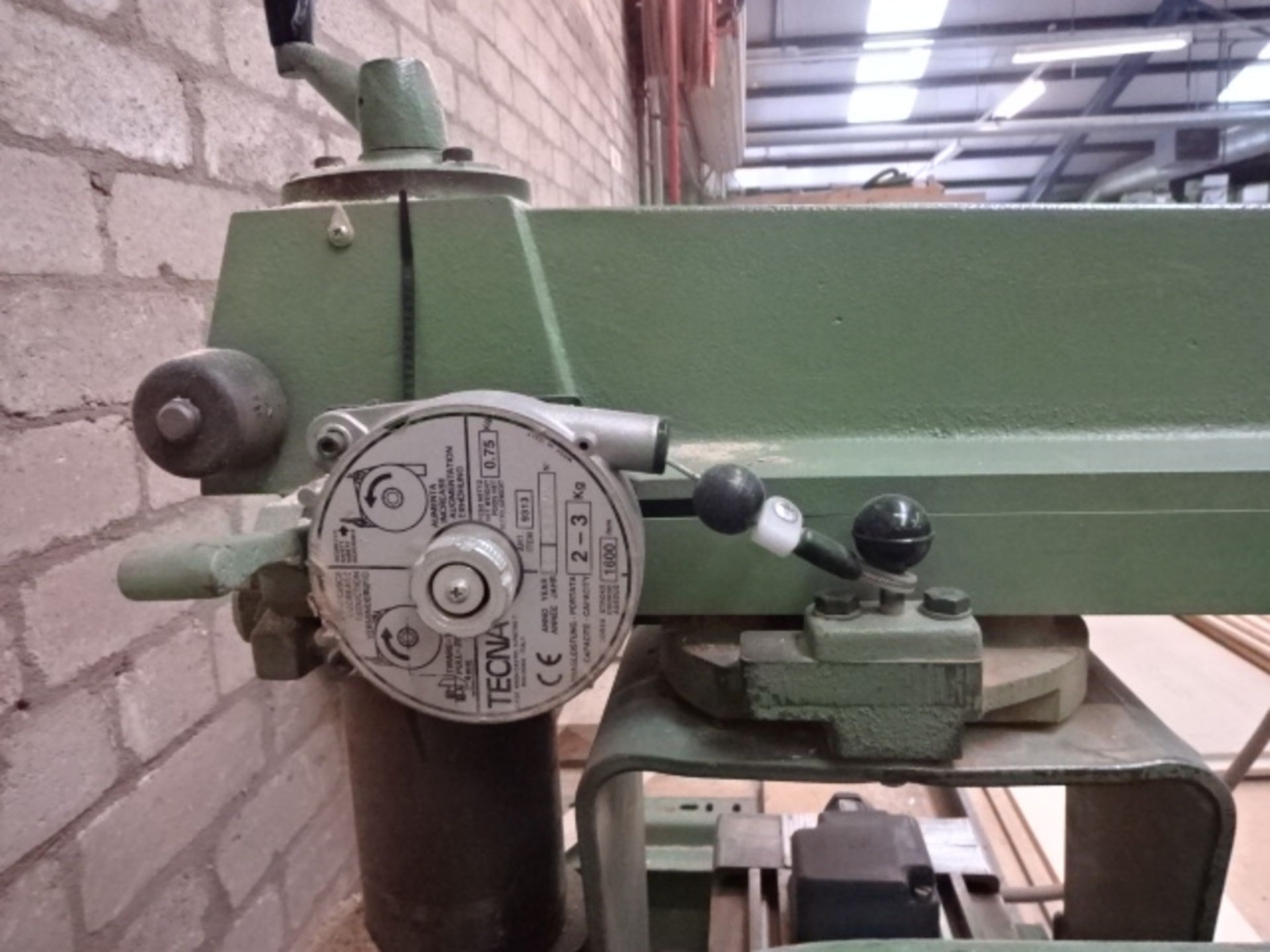 WADKIN BRA350 415v radial-arm mitre saw with 1600mm stroke course, Test number 942073 - Image 6 of 6