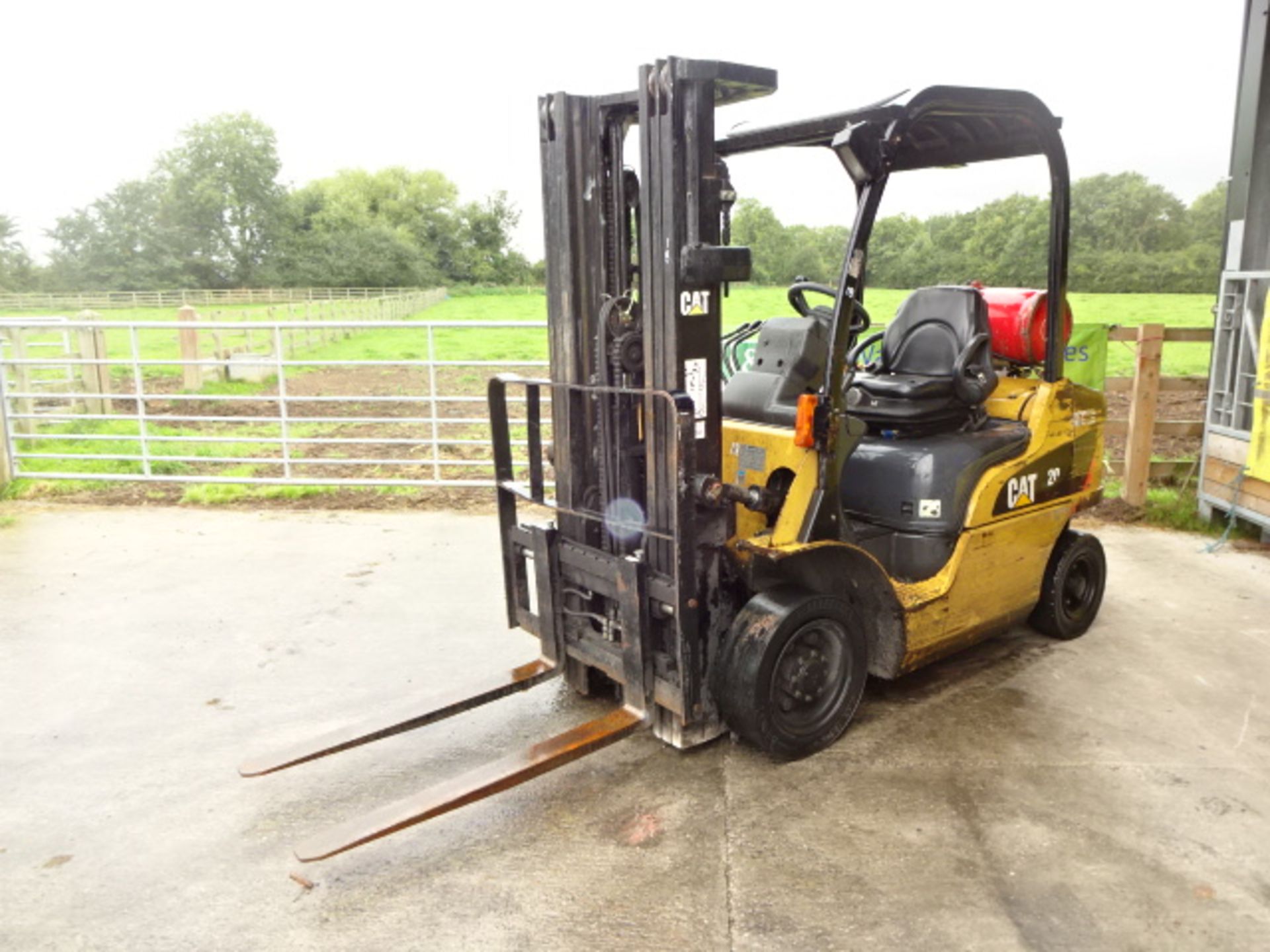 2008 CATERPILLAR GP20N 2t gas driven forklift truck S/n: ET17DL00389 with triplex free-lift mast & - Image 3 of 7