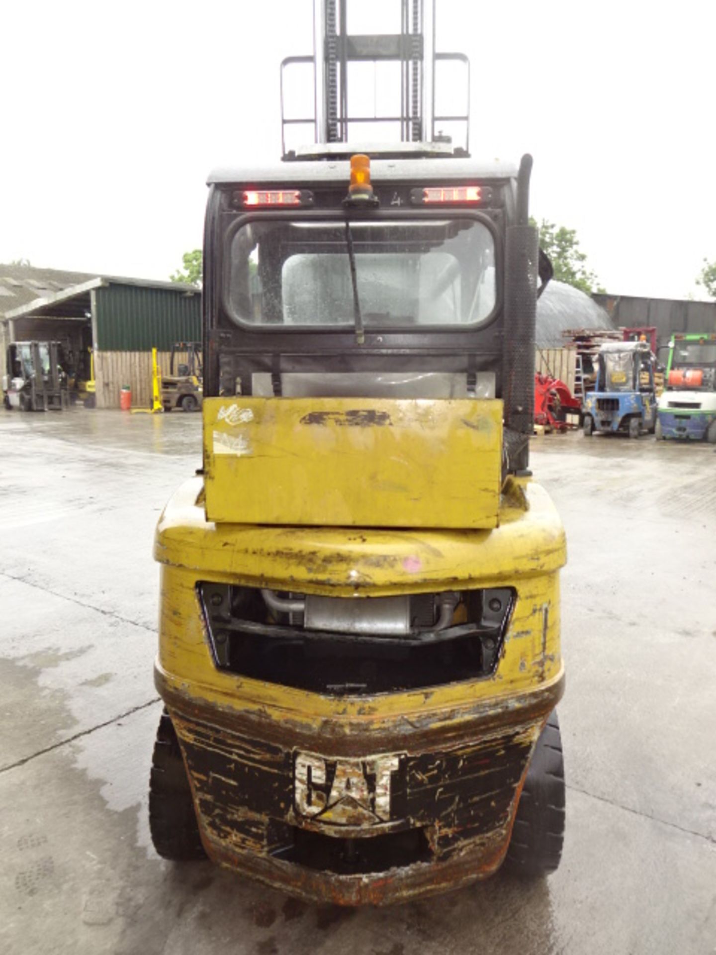 2008 CATERPILLAR DP30N 3t diesel driven forklift truck S/n: ET14E0250 with duplex mast & weather- - Image 9 of 9