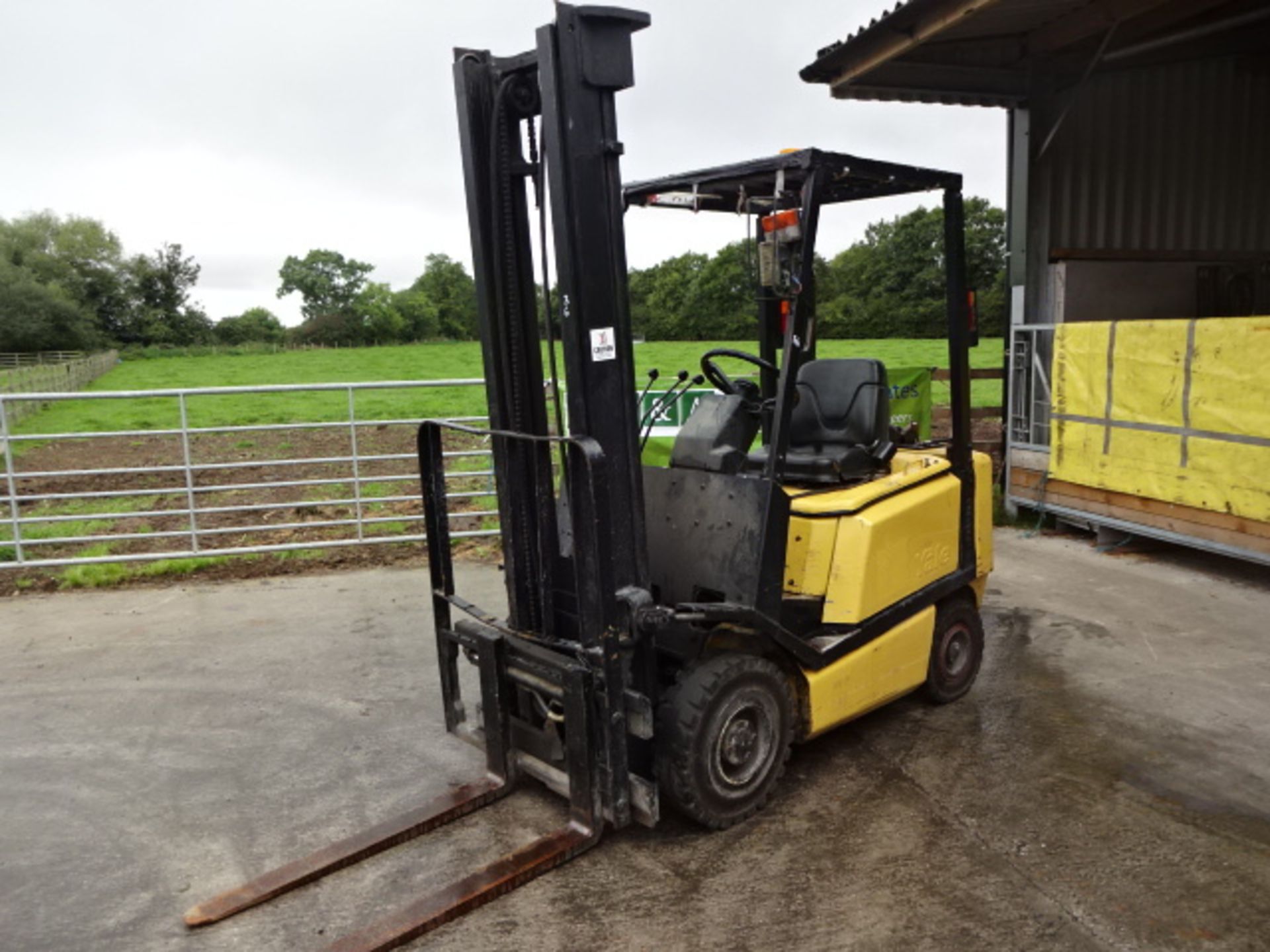 YALE H1.50 1.5t gas driven driven forklift truck S/n: CY0457M with duplex mast & side-shift (RDL)( - Image 3 of 8