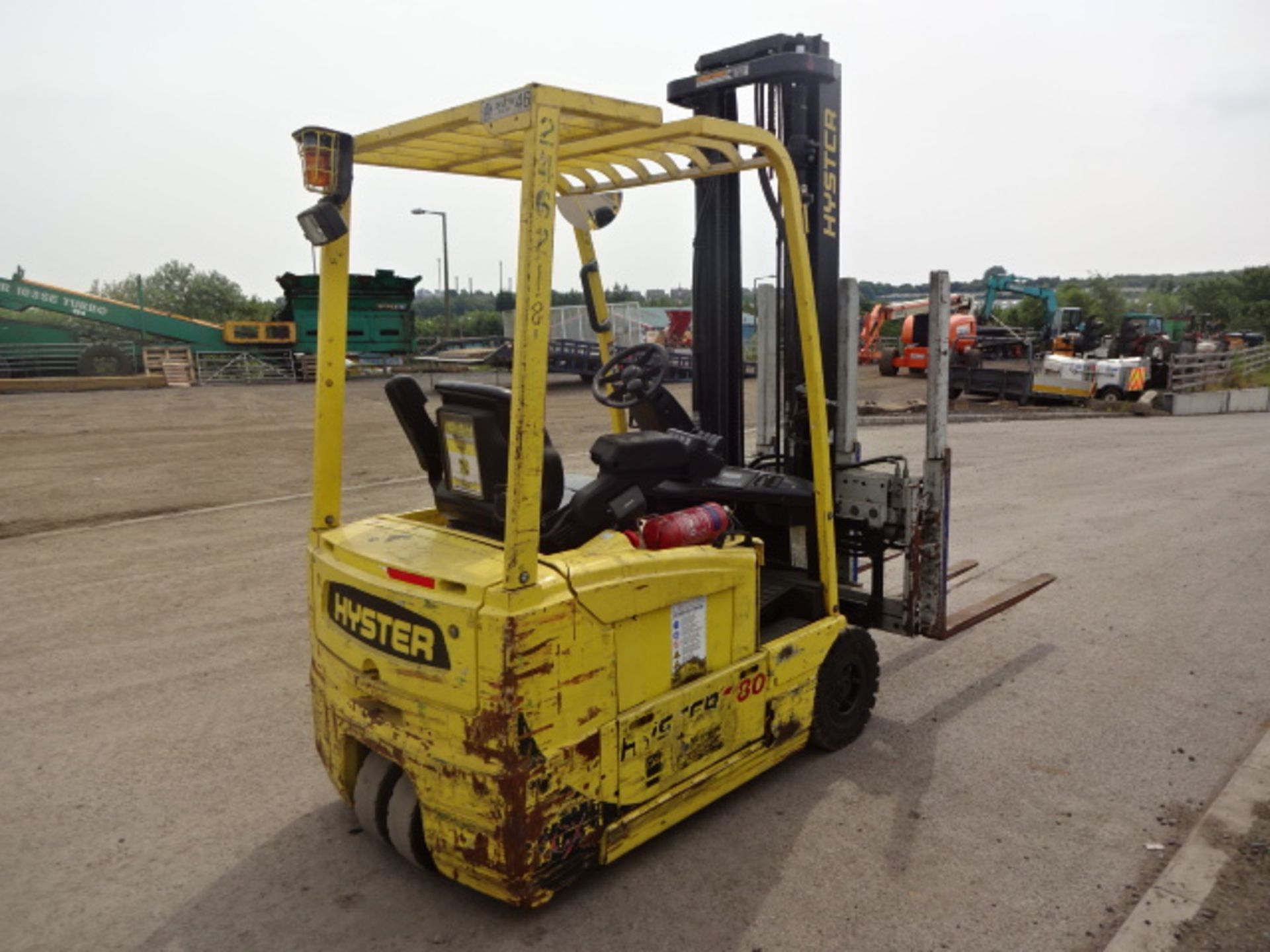 2008 HYSTER J1.8 1.8t battery driven forklift truck (s/n J160A07115F) with duplex mast & CASCADE - Image 3 of 6