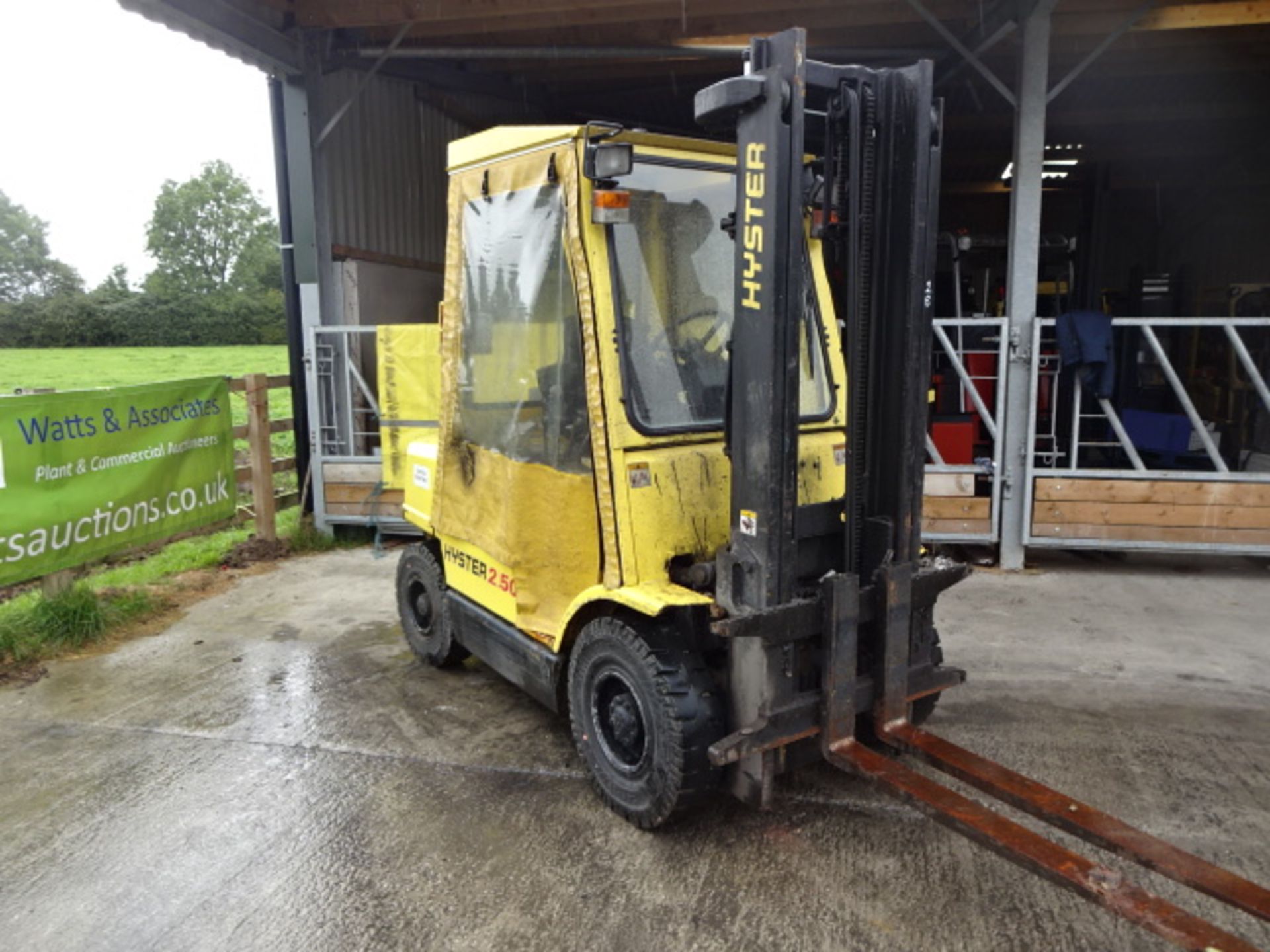 2003 HYSTER H2.50XM 2.5t diesel driven forklift truck S/n: H177B42208A with duplex mast & weather-